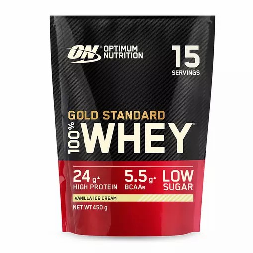 Optimum Nutrition Gold Standard 100% Whey Proteina Vainilla Ice Cream 450 grams (15 Shakes) Mexico | 517609CEQ